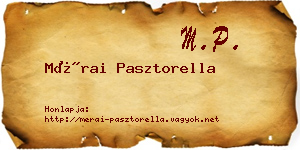 Mérai Pasztorella névjegykártya